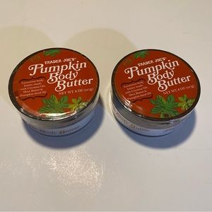 Trader Joe’s Pumpkin Body Butter 8 ounces lot of (2) jars brand new and sealed